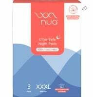 Nua Ultra-Safe Night Pads 400 mm XXXL| Pack of 3 Sanitary Pad on Flipkart Minutes