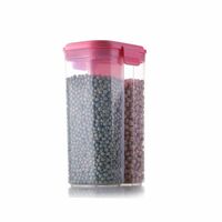 Suzec 2 Section Space Saver Air Tight, PET Transparent Plastic Container 