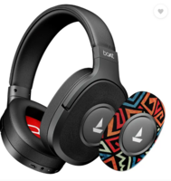 boAt Rockerz Plus 550, Customizable Earcups, 100H Battery, Dual Pair, Noise Isolation Bluetooth  (Black Psyche, On the Ear)