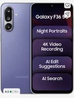 Samsung Galaxy F36 5G (Violet, 128 GB) on Flipkart