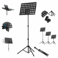 Kadence Music Stand NK09 - Adjustable Orchestral Stand with Sheet Clip Holder [Pincode : 226021]
