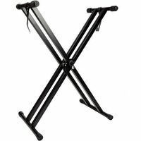 Kadence Keyboard Stand Heavy-Duty, Double-X, Adjustable with Locking Straps | NK13-2kg [Location Specific]