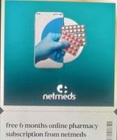 Cred x Netmeds :- Free 6 months online pharmacy subscription from netmeds[account Specific]