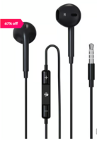 Zebronics Black Zeb-Buds 30 3.5mm Stereo Wired in Ear Earphone with Microphone