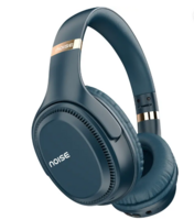 Noise 3 / Airwave max 3,70 Hrs Playtime,ENC, Dual pairing & Ultra-low latency of 45ms Bluetooth  (Midnight Blue, On the Ear)