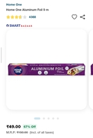 Home One Aluminum Foil 9 m at 49