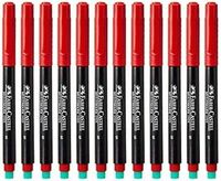 Aktion Safety Marker Pen AK-PEN-121 CD/DVD - Red (Pack of 12) 