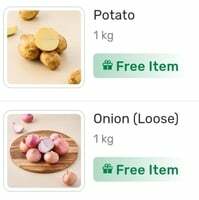 Free 1kg onion and 1kg potato on mov of 399 on fresho- eggs meat and fish [Bigbasket][location specific]