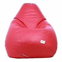 Sattva Classic Bean Bag Cover (Without Beans) for Living Room XXXL Size - Pink