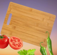 SUMAGO TRADING - Kitchen Household Tough & Durable Poly Cutting Wooden Cutting Board (Brown/ Pack of 1)