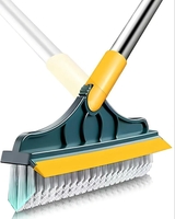 KIRMIT 2 in 1 Bathroom Cleaning Brush with Wiper-Bathroom Cleaning Brush 