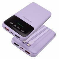 ZEBRONICS MW60 Power Bank, 10000 mAh, Rapid Charge, 20W Output, Outputs - Dual USB