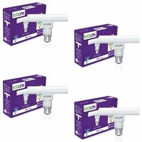 EcoLink 7-Watt Base B22 Flexible & Rotatable T-Bulb (Cool White,Pack of 4)