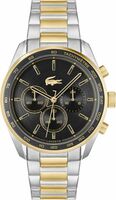 Lacoste Boston Men's Chronograph Watch - Classic Stainless Steel - Tachymeter - Water Resistant up to 5ATM/50 Meters - Modern Design for Him - 42mm