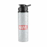 Marvel Creator Superheros Stainless Steel Water Bottle for Unisex Adults 750ml - White, Water bottle for School, Office, Gym