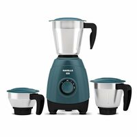 Havells ESO 750 Watt Mixer Grinder | 3 Stainless Steel Jars with Handles | 304 Rust-Resistant SS Blades | 21000 RPM High-Speed Motor | 5-Year Motor Warranty | Heavy-Duty Mixie (Teal)