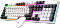 Ant Esports KM1610 LED Keyboard & Mouse for Gaming (White)