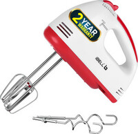 iBELL 280 W White Hand Blender  (WHISK280 Hand Mixer, 7 Speed Control Plus Turbo, Beater for Cakes, Dough Hooks)