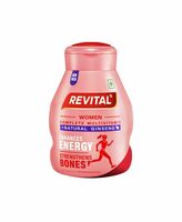 Revital H for Woman with Multivitamins, Calcium, Zinc & Natural Ginseng for Daily Immunity Strong Bones, and Enhances Energy Level - 30 Capsules, 1 count