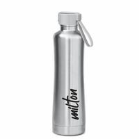 Milton New Tiara 600 Thermosteel 24 Hours Hot & Cold Water Bottle, 490 ml, Silver