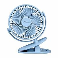 RR signature 110mm mini clip fan delivers strong, steady breeze in lightweight, space-saving design for personal cooling