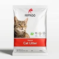Hipkoo Exclusive Cat Litter 20Kg 100% Natural Unscented Bentonite Clay Dust Free Single Money Saver Pack Fragrance Free Absorbent Eco-Friendly Sand for All Breeds of Cats