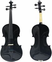 Kadence Vivaldi Acoustic Violin Full Size with Bow-Rosin -Carrying Hard Case | Black