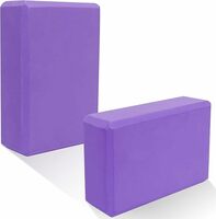 Draval set of 2 Premium EVA Foam Yoga Block for Stretching and Balance – Lightweight, High-Density Support Brick for Fitness, Pilates, Home Workouts