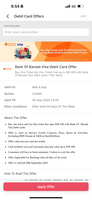 BookMyShow BOGO offer for Bank of Baroda Visa debit card