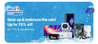 Flipkart Mega Monsoon Days Upto 75% On TVs & Appliances + 10% Off on HDFC Credit Cards (27th - 31st Aug)