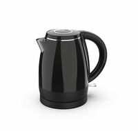Havells Aqua Triton Electric Kettle 1100 Watts 1 liter, Double Layered Cool Touch Outer Body | 304 Rust Resistant SS Inner Body with Auto Shut Off | Wider Mouth | 2 Yr Manufacturer Warranty (Black)
