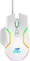 Ant Esports GM320 /Ergonomic design with braided cable,8 Programmable Buttons,upto 12800 DPI Wired Ambidextrous Optical Gaming Mouse (USB 3.0, White)