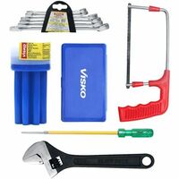 Visko 817 Hand Tools Combo With Allen Key | Wrench | Tester | Hacksaw | Hand Tool Kit 6 Tools