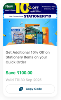 10% off on Stationery Items