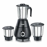 Prestige 500 Watts Apex Mixer Grinder with 3 Stainless Steel Jars|3 Super Efficient Blades|Sturdy Handles|Black|