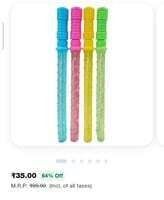 K.V. Impex Assorted Plastic Bubble Stick (Design/colour may vary) 