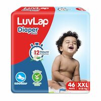 LuvLap Diaper Pants XXL, 15-25kg, 46 Count, Baby Diaper Pants, with Aloe Vera Lotion for Rash Protection, upto 12 Hour protection