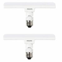 Philips Stellar Bright 10W LED T-Bulb, Base: E27 (Warm White), Pack of 2 (929001861213_2)