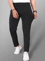 Buy COMBRAIDED Men Slim Fit Trousers - Trousers for Men 36220805 | Myntra