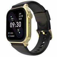Fire-Boltt Rise Smart Watch, 1.85" HD Display, Metal Body with Bluetooth Calling, Rotating Crown, AI Voice Assistant, 120 Sports Modes, Neon UI, SpO2 & Heart Rate Monitoring (Gold Black)