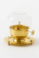  100% Brass Akhand Diya with Adjustable Bati Knob