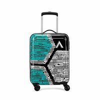 Aristocrat Bruce Cabin Trolley Bag 54cm | Small | Hard Luggage | 8Wheel (Blue)