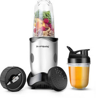 Longway Nutri Power 600 W Juicer Mixer Grinder  (Nutri-Power-2J | 2 Jars | Silver & Black)