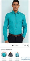 Amazon Brand - Symbol Men teal green Shirt @Rs.299