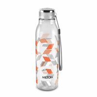 MILTON Helix 1000 Pet Water Bottle, 1 Piece, 1 Litre, Orange, Reusable Plastic Fridge Bottle, BPA Free and Leak Proof Bottles for Travel, Work
