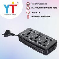 YTI Nano 5+1 Power Strip Black with 2 mtr BIS Wire(location specific)
