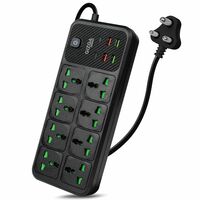 Gizga Essentials 8-Socket Power Extension Board with 4 USB & 2 Type-C Ports, 2M Cord At Just Rs.849