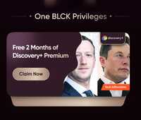 Swiggy One BLCK members : Free 2-month of Discovery+ Premium subscription
