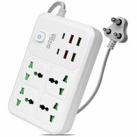 Gizga Essentials Power Strip 10A | 4 Sockets + USB & Type-C At Just Rs.1249