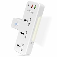 Gizga Essentials Surge Protector with 3 Sockets & Touch Night Lamp At Just Rs.849
